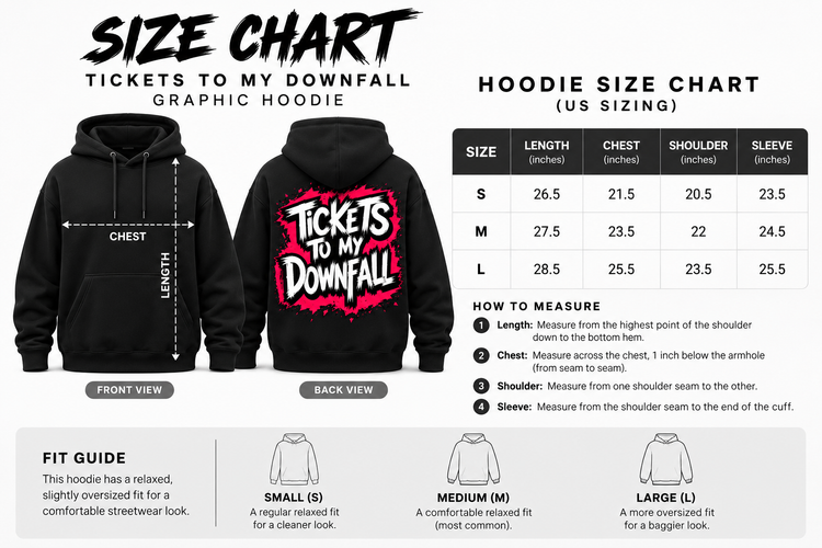 Tickets to My Downfall Pullover Hoodie